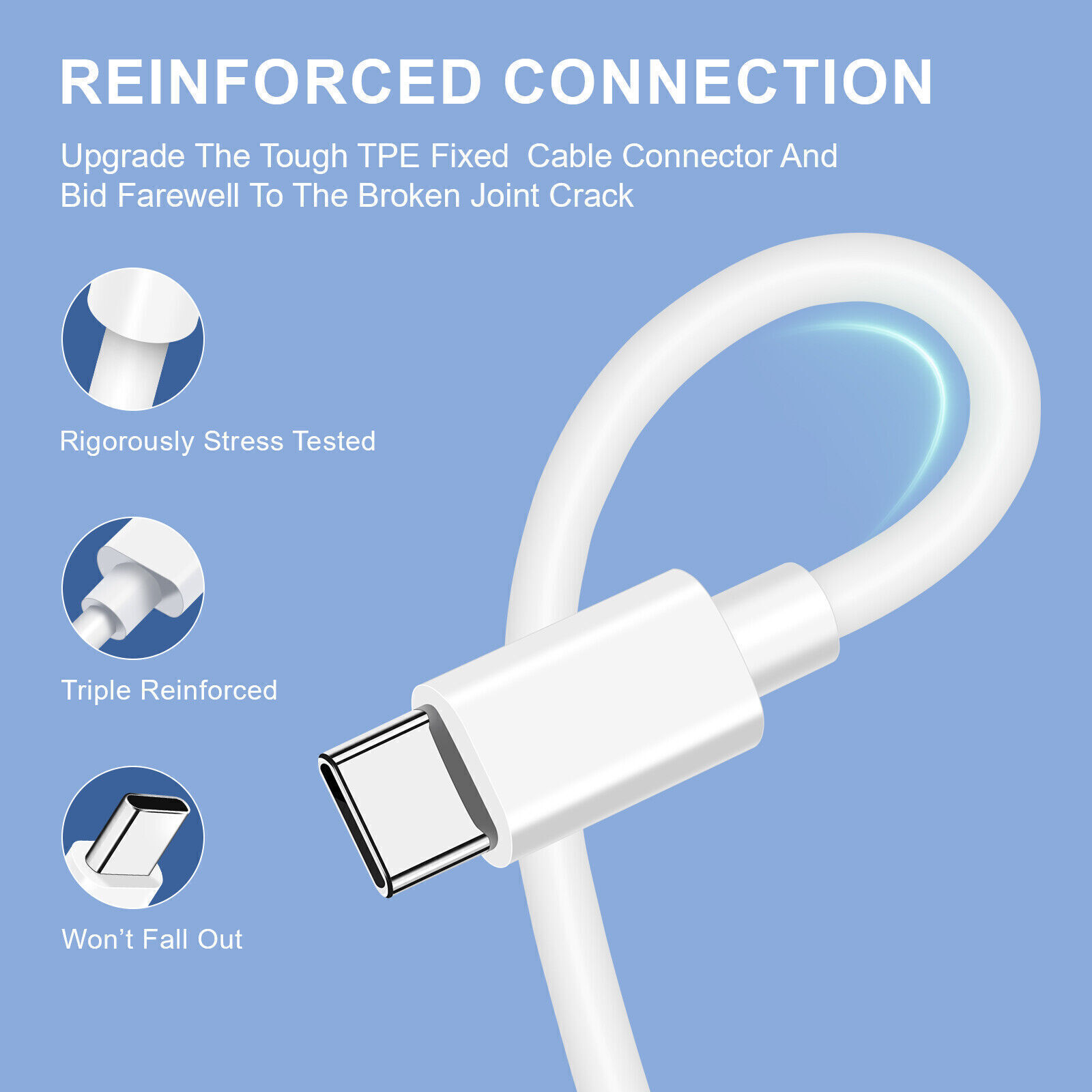 USB-C to USB C Type-C Fast Charging Data SYNC Charger Cable Cord 3/6/10FT lot