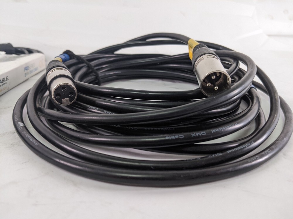 Dmx Stage Light Cable 3 Pin Connection 22 Ft