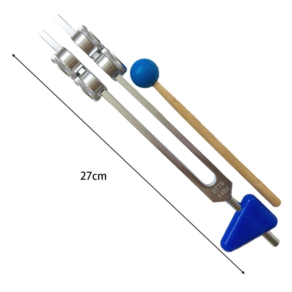64Hz Tuning Fork with Silicone Triangle Music Tuning Tool