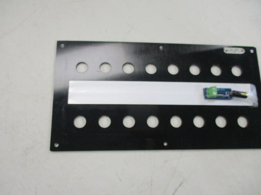 SAFE ILLUMNATED PUSH BUTTON BLANK SWITCH PANEL BLACK MARINE BOAT