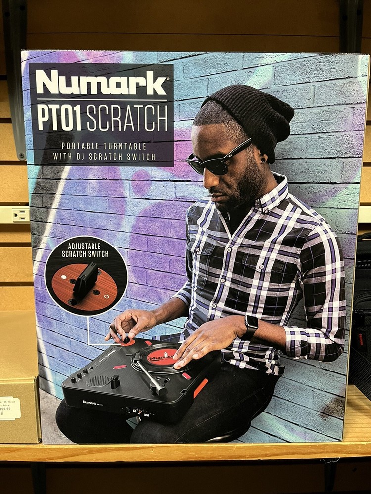 Numark PT01 Scratch Portable Turntable with DJ Scratch Switch - Store DEMO