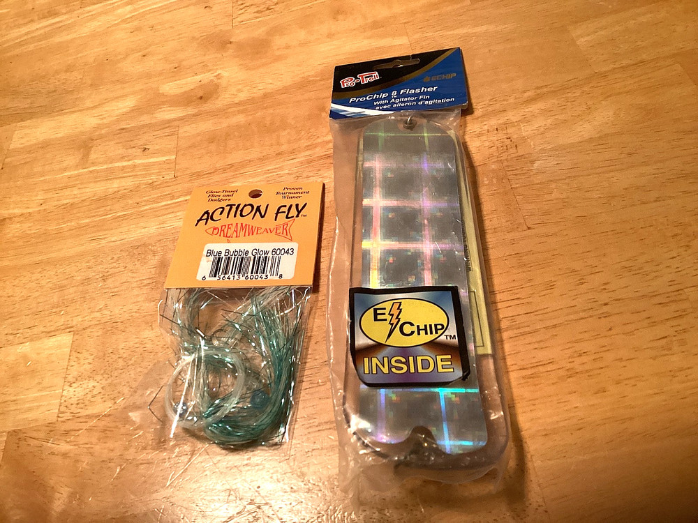 New Pro-Troll ProChip 8  E Chip Flasher with Fin & Dreamweaver Blue Bubble Fly