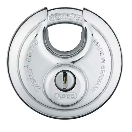 Abus 26/70 Kd Padlock, Keyed Different, Partially Hidden Shackle, Disc