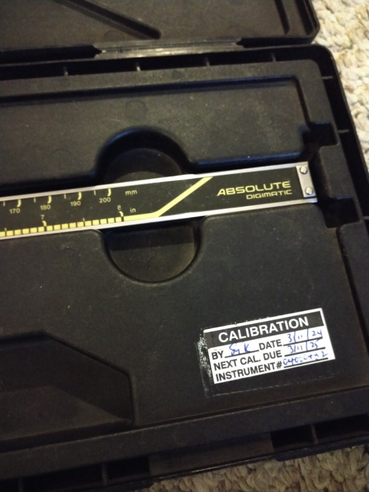 MITUTOYO TOOLS 8” ABSOLUTE DIGIMATIC INSIDE / OUTSIDE CALIPER, CD-8CS, 500-197