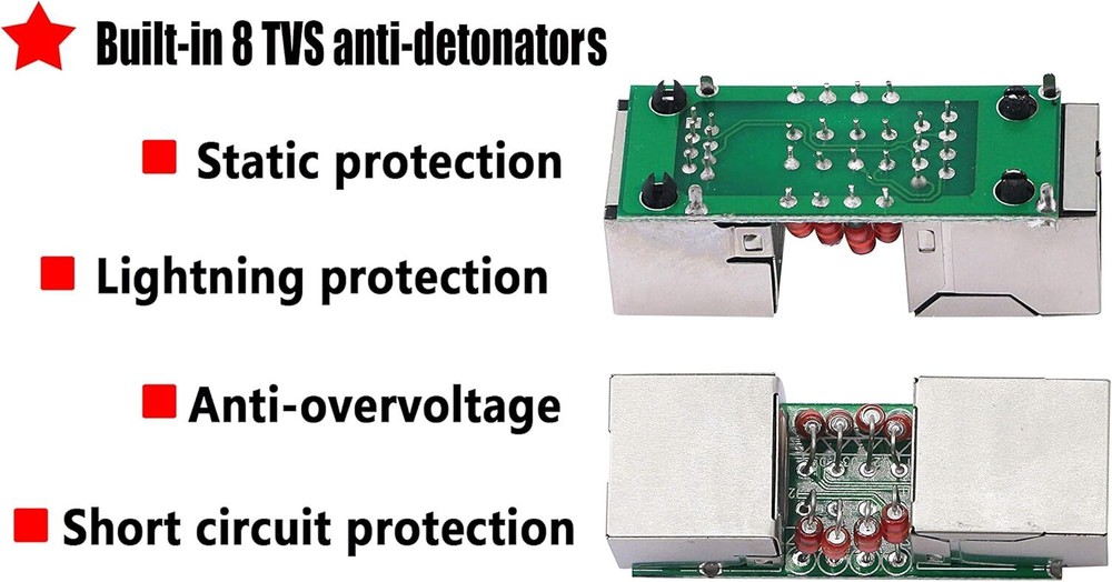 RJ45 Inline Coupler Cat6/Cat5e Ethernet Network Cable Extender Connector Lot