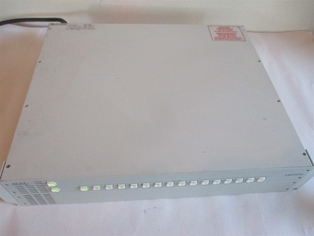 Leitch 16X1p Pro Video Switch Router Control Studio Panel Professional RackMount