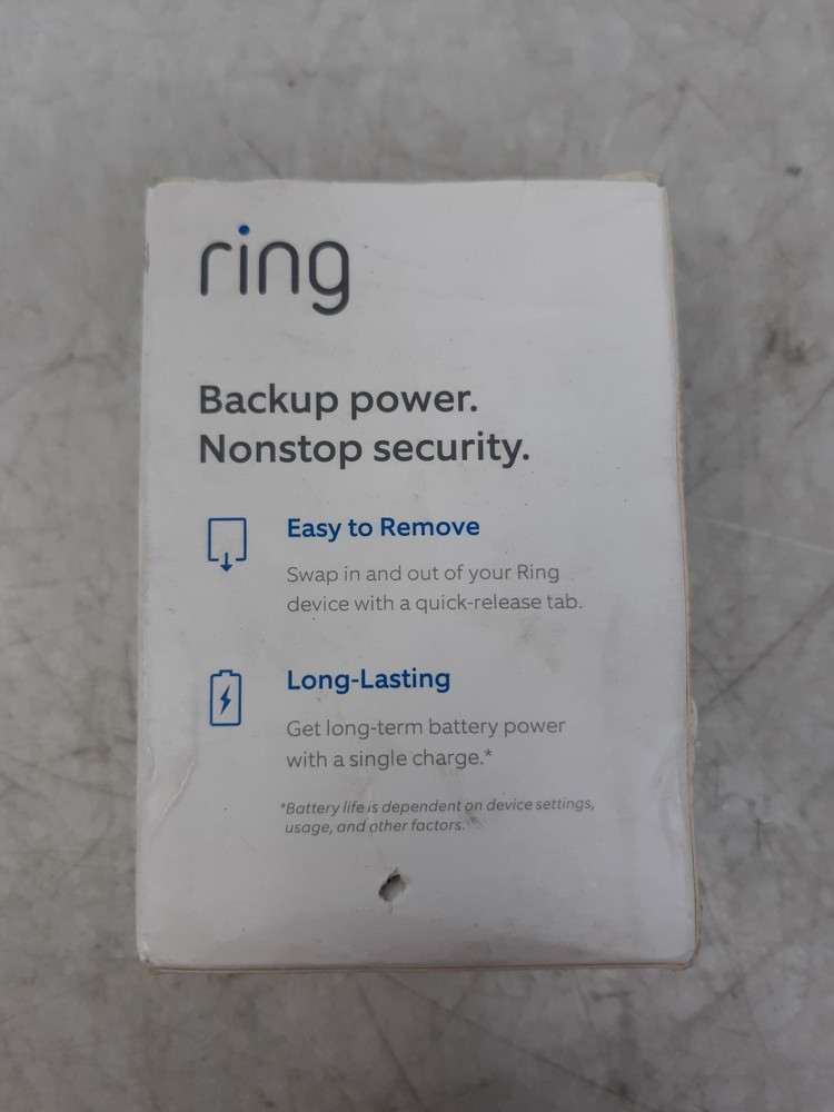 Ring Quick Release Battery Pack Backup Power Nonstop Security Rechargeable