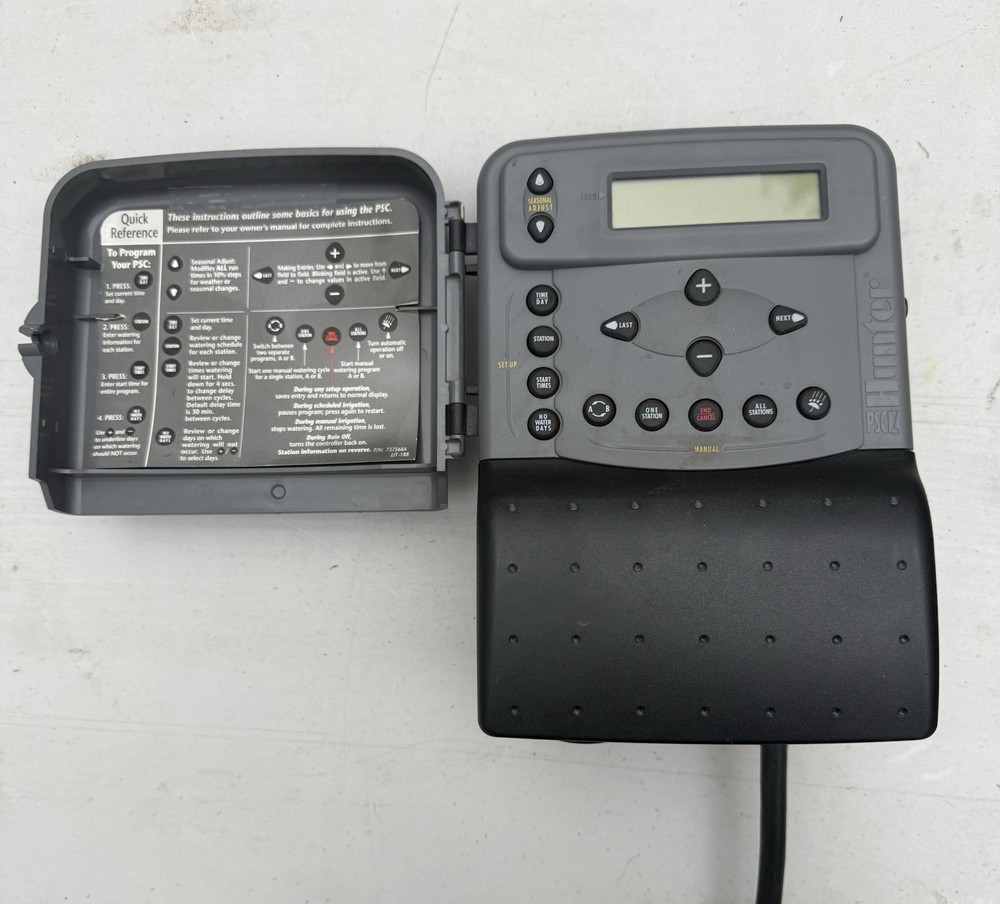 Hunter PSC‑Z 1200‑Z Irrigation Controller 12‑Zone Timer Panel Rain Sensor Ready
