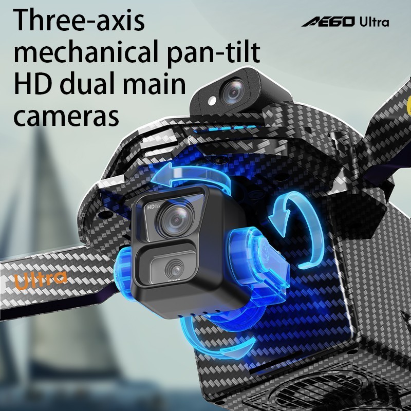 AE60 Drone GPS 7KM FPV 3-axis Gimbal 4K Camera 360°Obstacle Avoidance Quadcopter