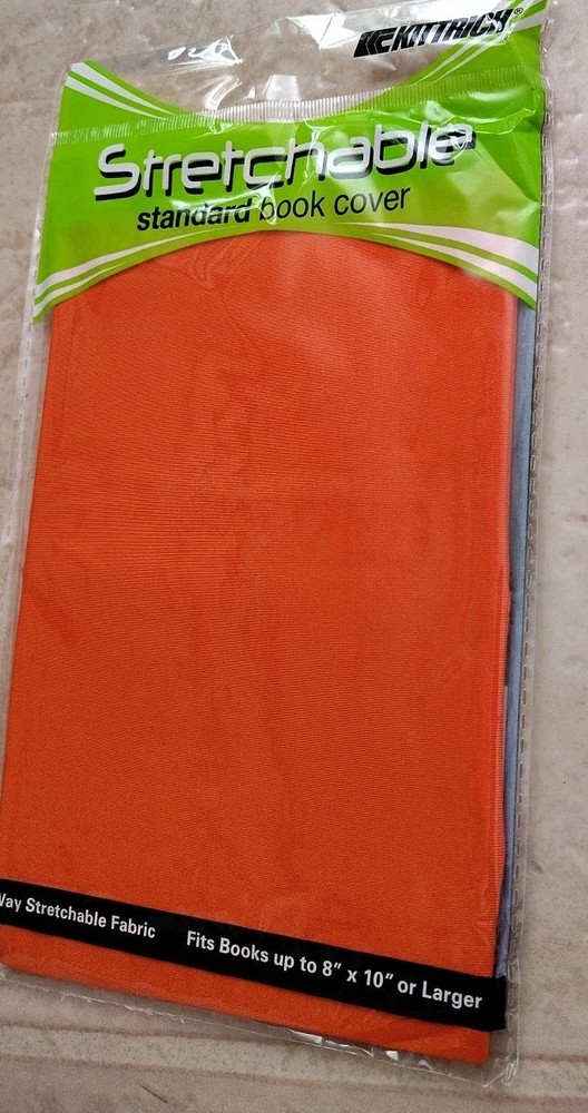 Stretchable Book Covers - Assorted 8"x10" Solid Colors - Pack of 6