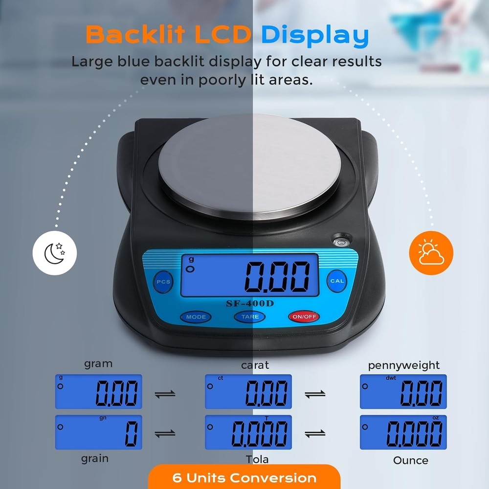 Compact 600g Precision Electronic Scale with LCD Display for Accurate Weighing