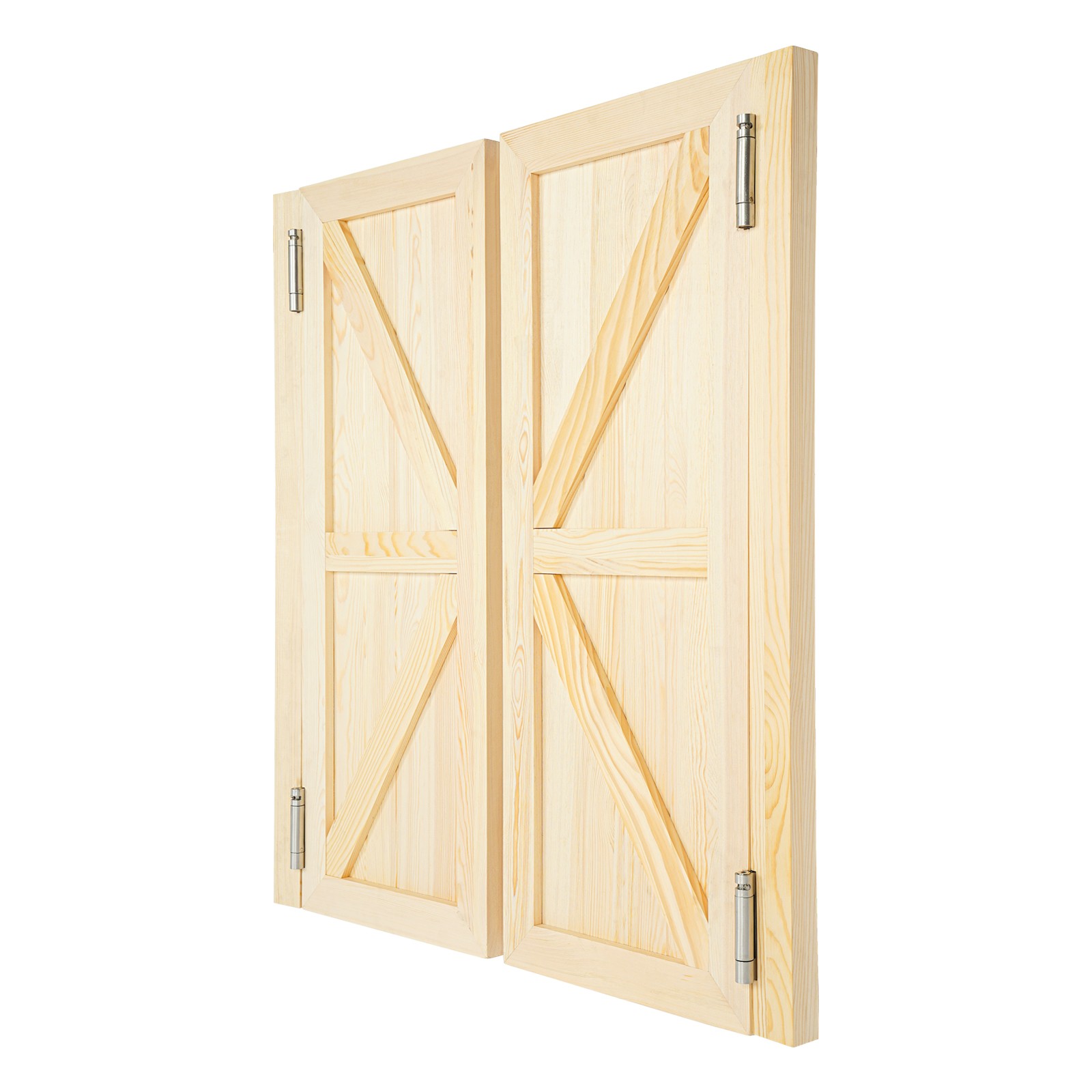 Wooden Swinging Doors 1.38 In 35.43*15.75 In For Bathroom Double Door With Hinge