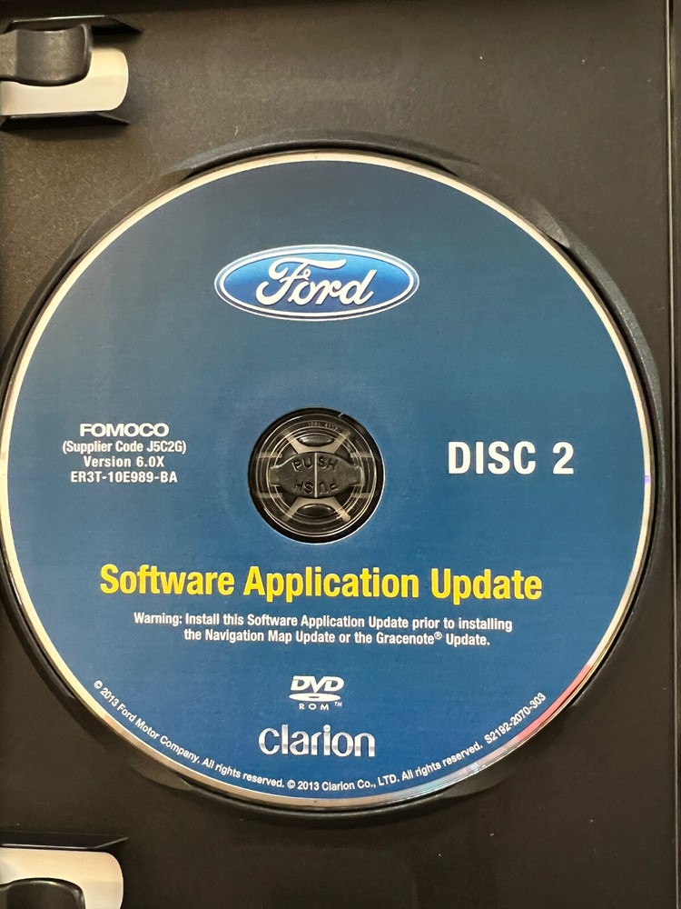 2011 Ford Fusion Software Application Update & Navigation Map Update V6.0X