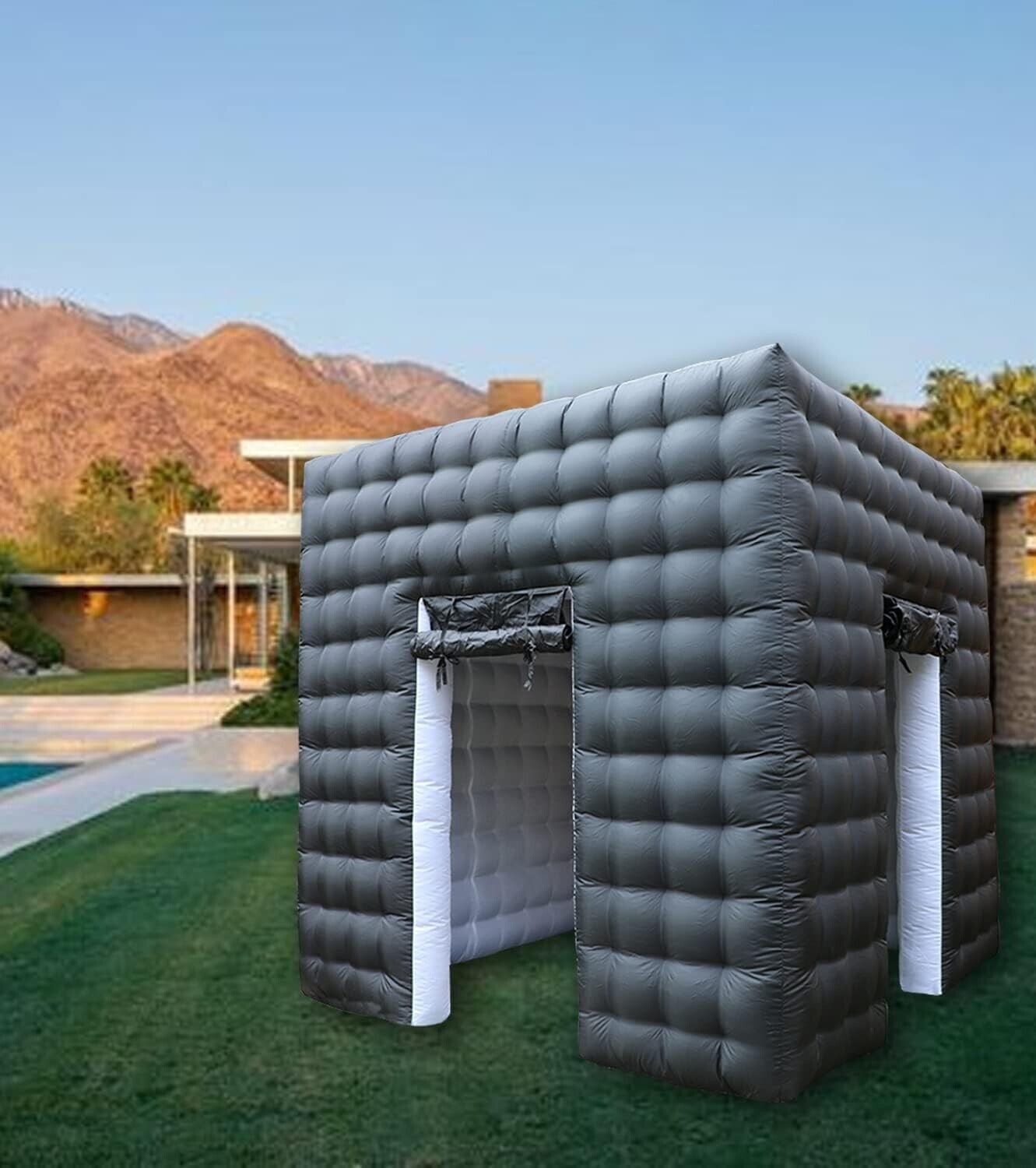 Inflatable Photo Booth Portable Shooting Photobooth Tent Enclosure Kit W/LED