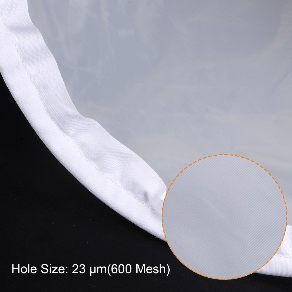 600 Mesh Paint Filter Bag 7" Dia Cone Shape Nylon Strainer for Filtering