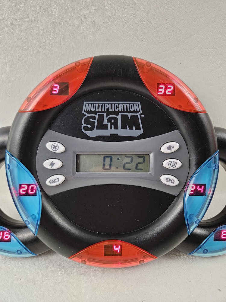 Educational Insights Multiplication Slam Handheld Electronic Math Game Ages 8+