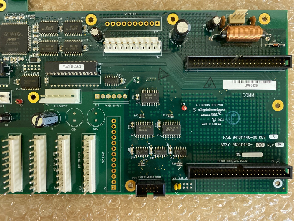 Digidesign D-Control COMM Board Main CPU PCB 915011440-00 Control Surface