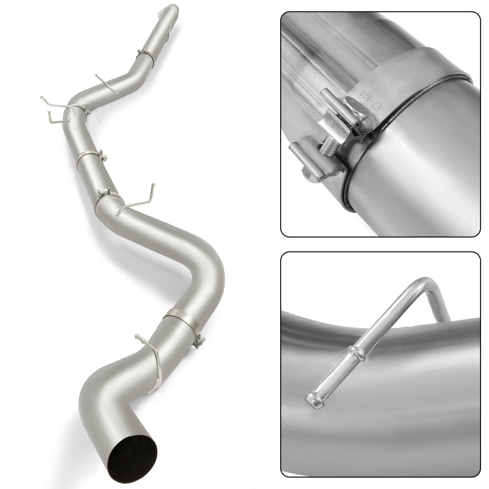 5" Exhaust Pipe For 2001-2007 Chevy Chevrolet Duramax 6.6L 2500HD 02 03 04 05 06