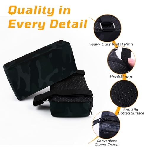 Hack Squat Shoulder Pads 2 PCS – Thick Foam Cushion with Adjustable Camouflage