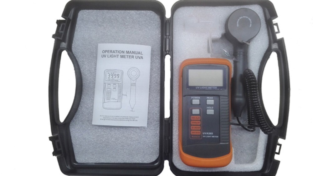 UV Intensity Meter UV Light Meter with Range 0-400mW/cm2 Accuracy ±(4%FS+2dgt)