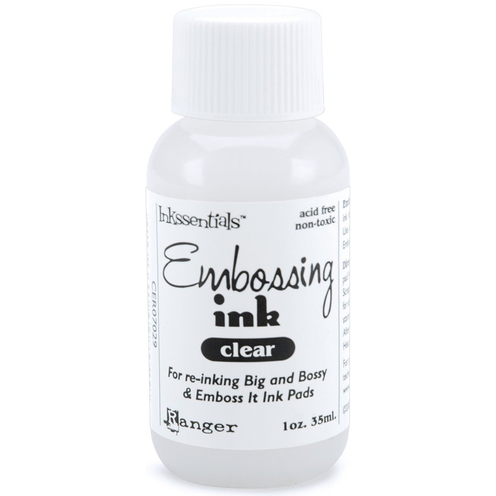 1oz Inkssentials Embossing Refill Ink Clear for DIY Scrapbooking Craft Project