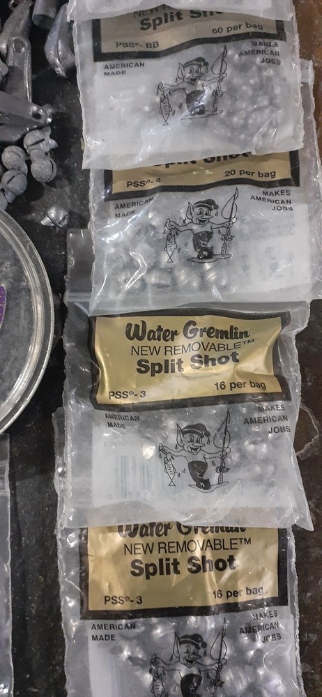 Lead weights and split shot fishing weights