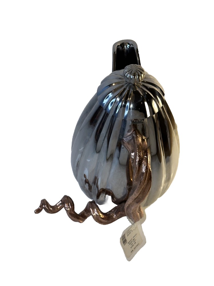 Michael Aram Gourd & Vine Hot Beverage Coffee Pot Stainless Steel Copper Plated