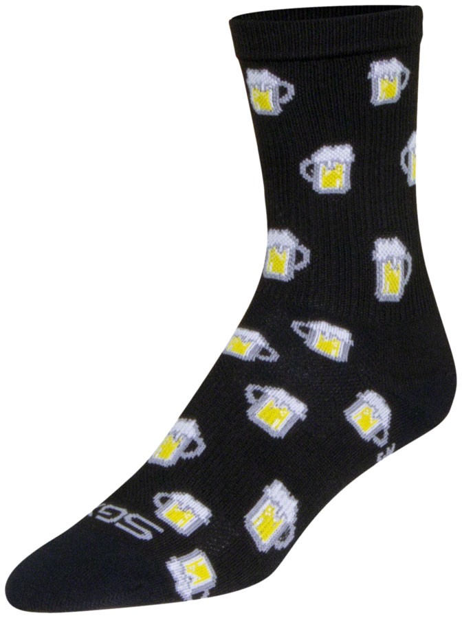SockGuy Fuel Crew Socks Large/XL Black