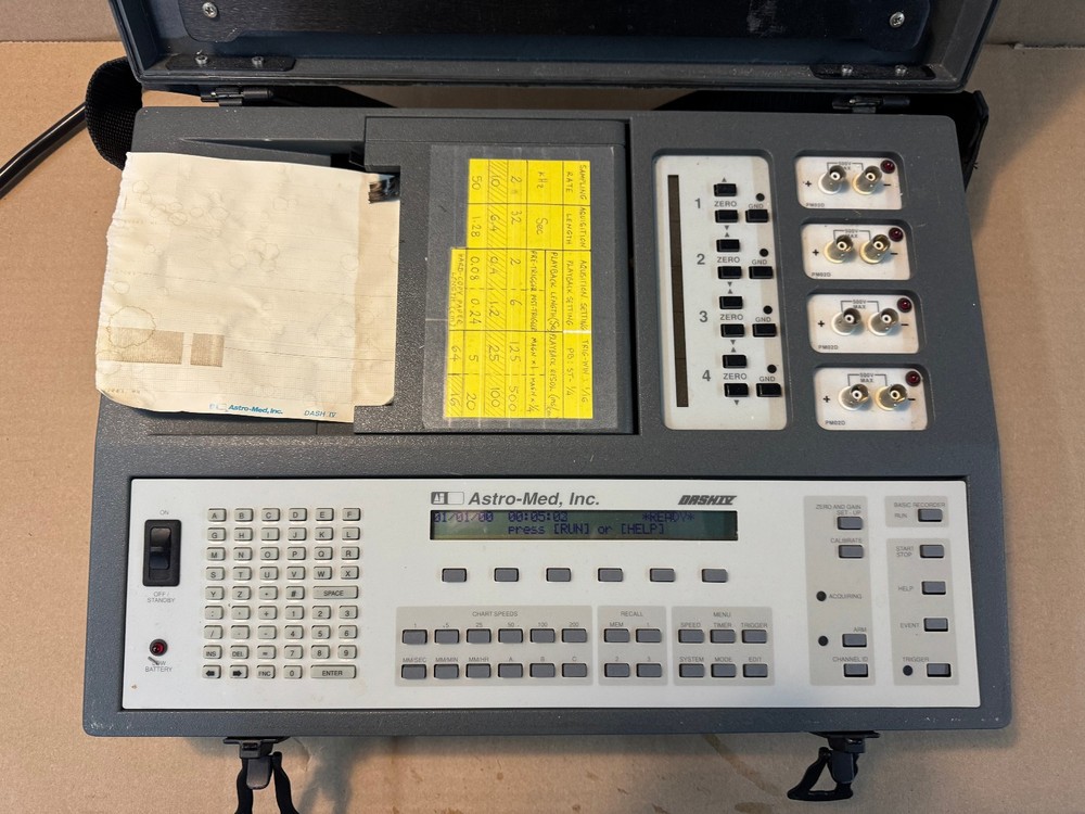 Astro-Med Dash IV Portable Data Recorder / Chart Recorder