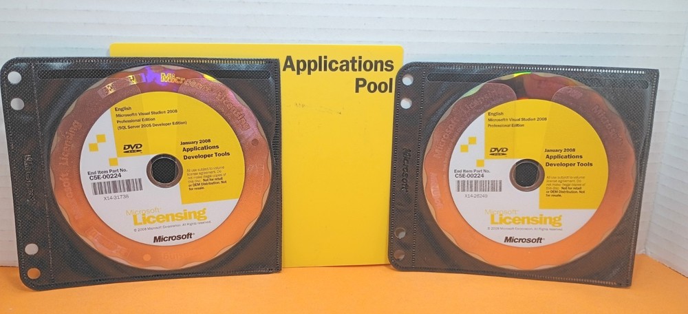 🔥 Used Microsoft licensing SQL Server Visual Studio Office Client Software CD