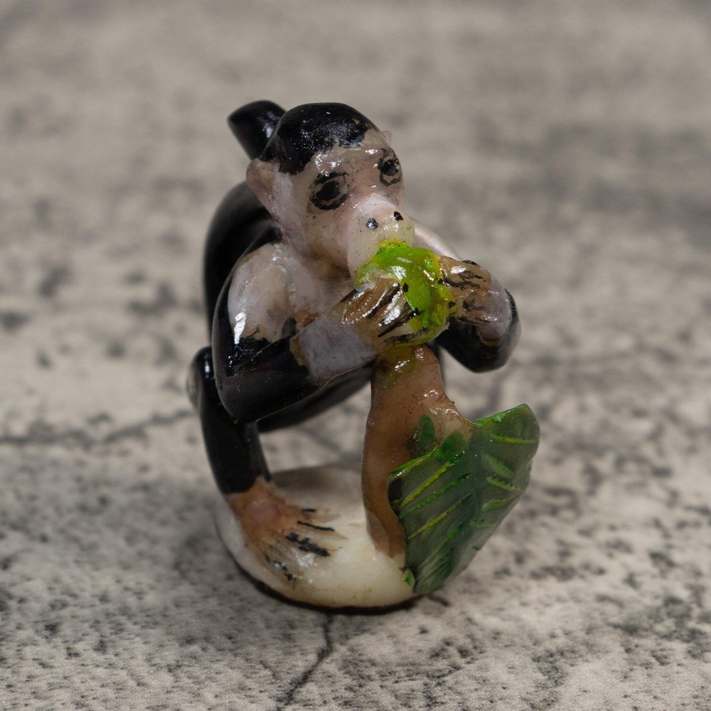 White Face Monkey Tagua Carving