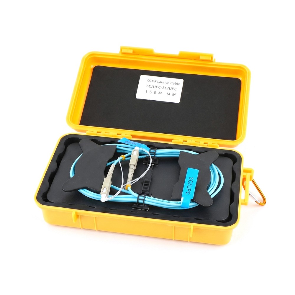 Fiber Optic OTDR Launch Cable Boxs Multimode OM2 SC/UPC-SC/UPC