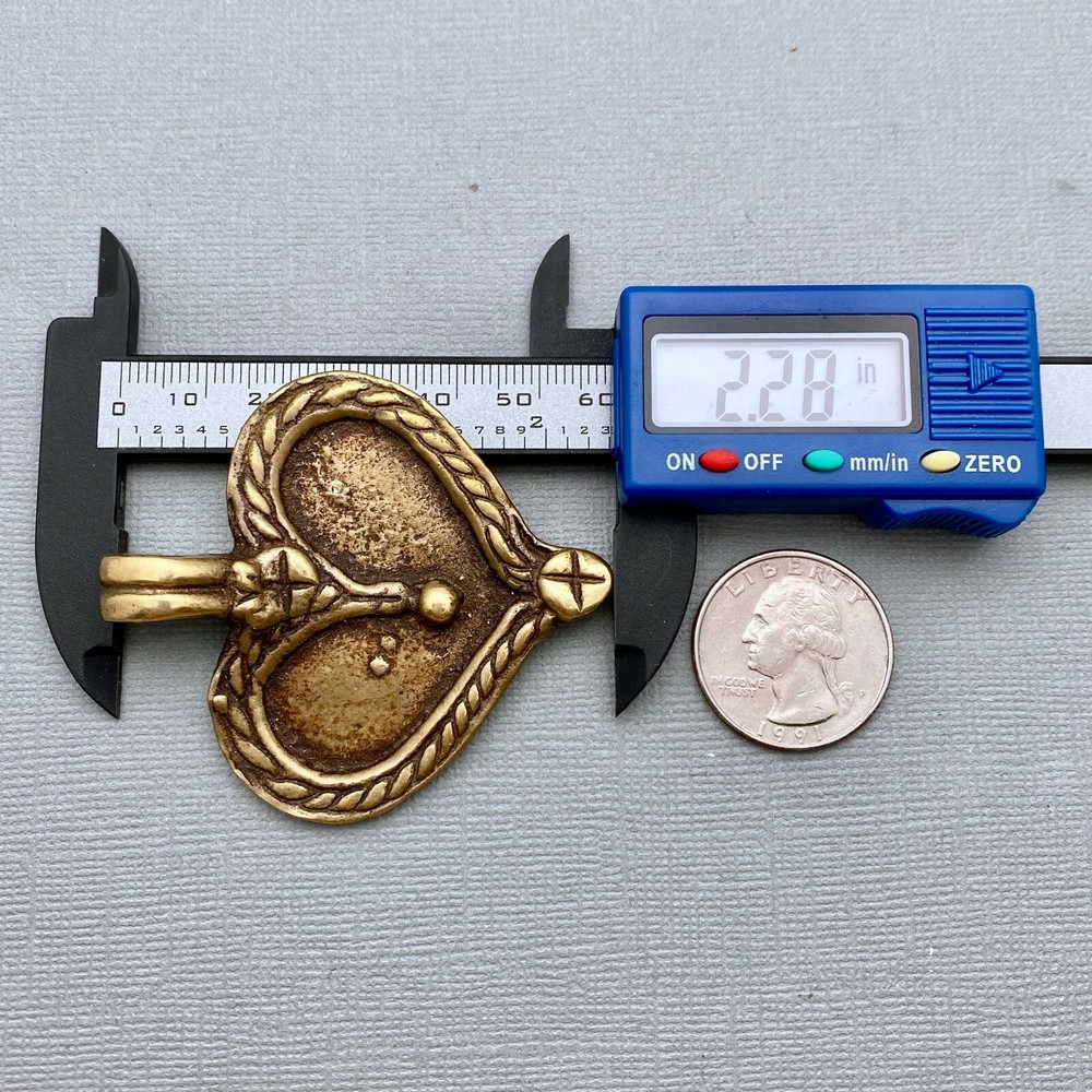 Brass Heart Pendant (LBP9)