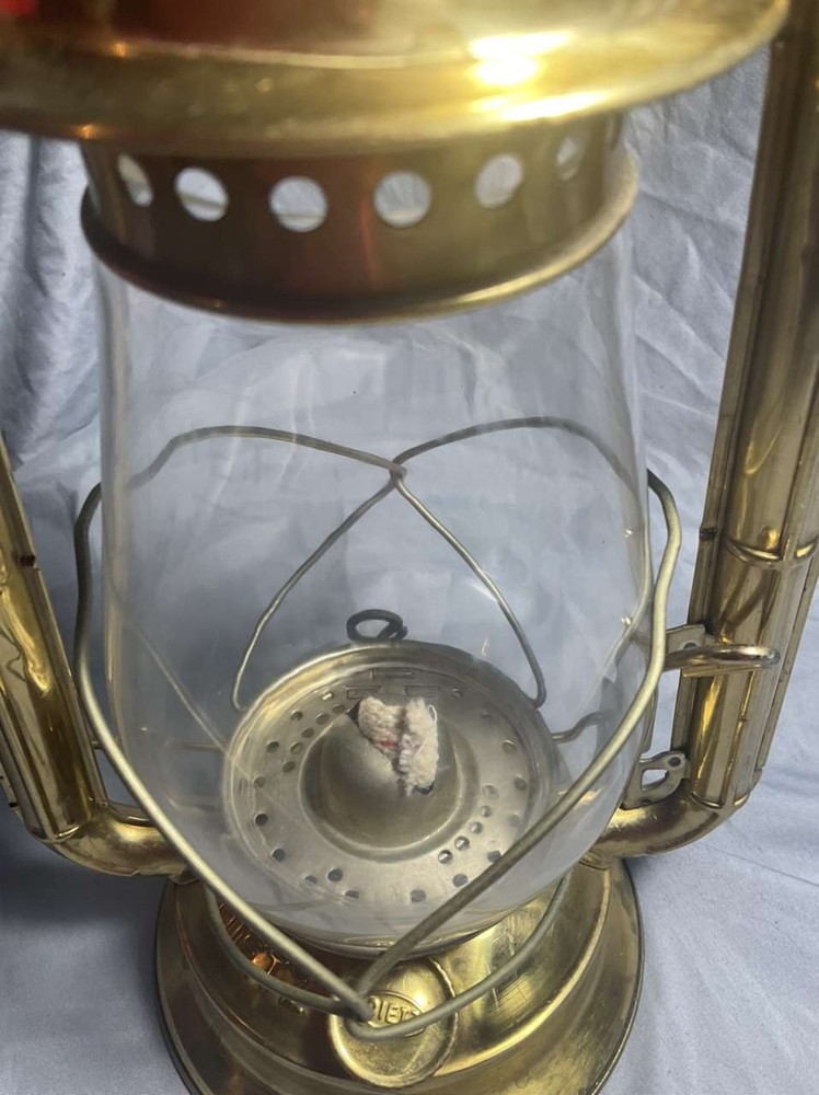 Vtg Dietz No. 20 Junior Cold Blast Brass Lantern