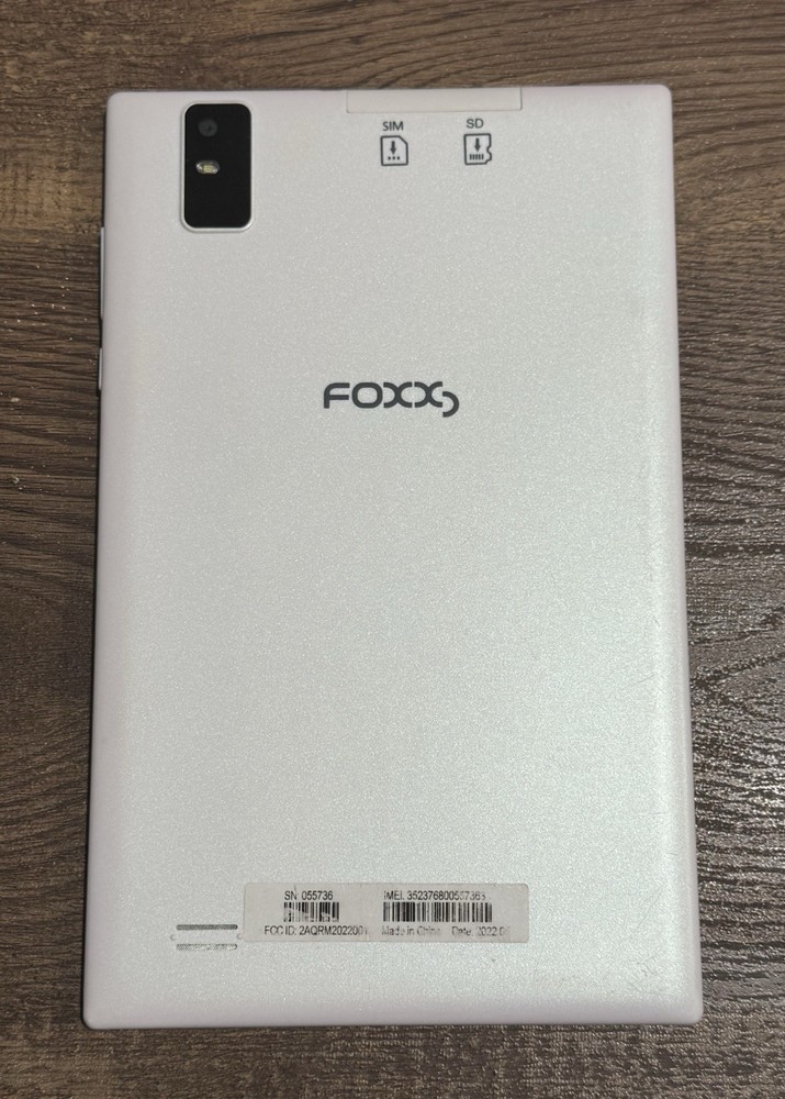 FoxxD Tablet By Android SN 055736 White