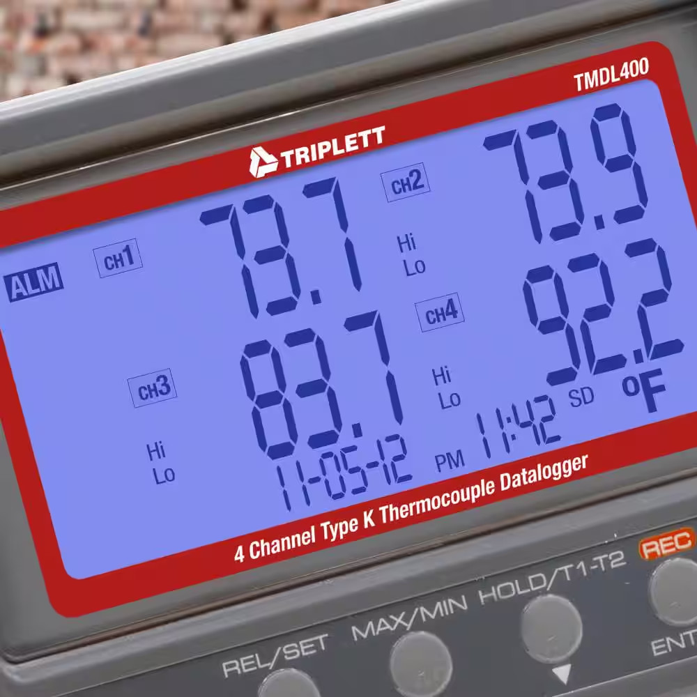 Digital 4 Channel Type K Thermocouple Datalogger (SD)