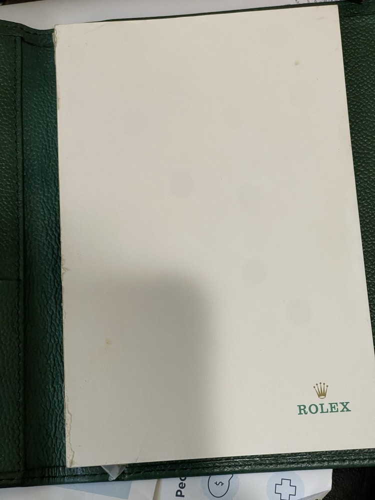 Authentic Rolex Green Notepad Unused Full Paper No Pen