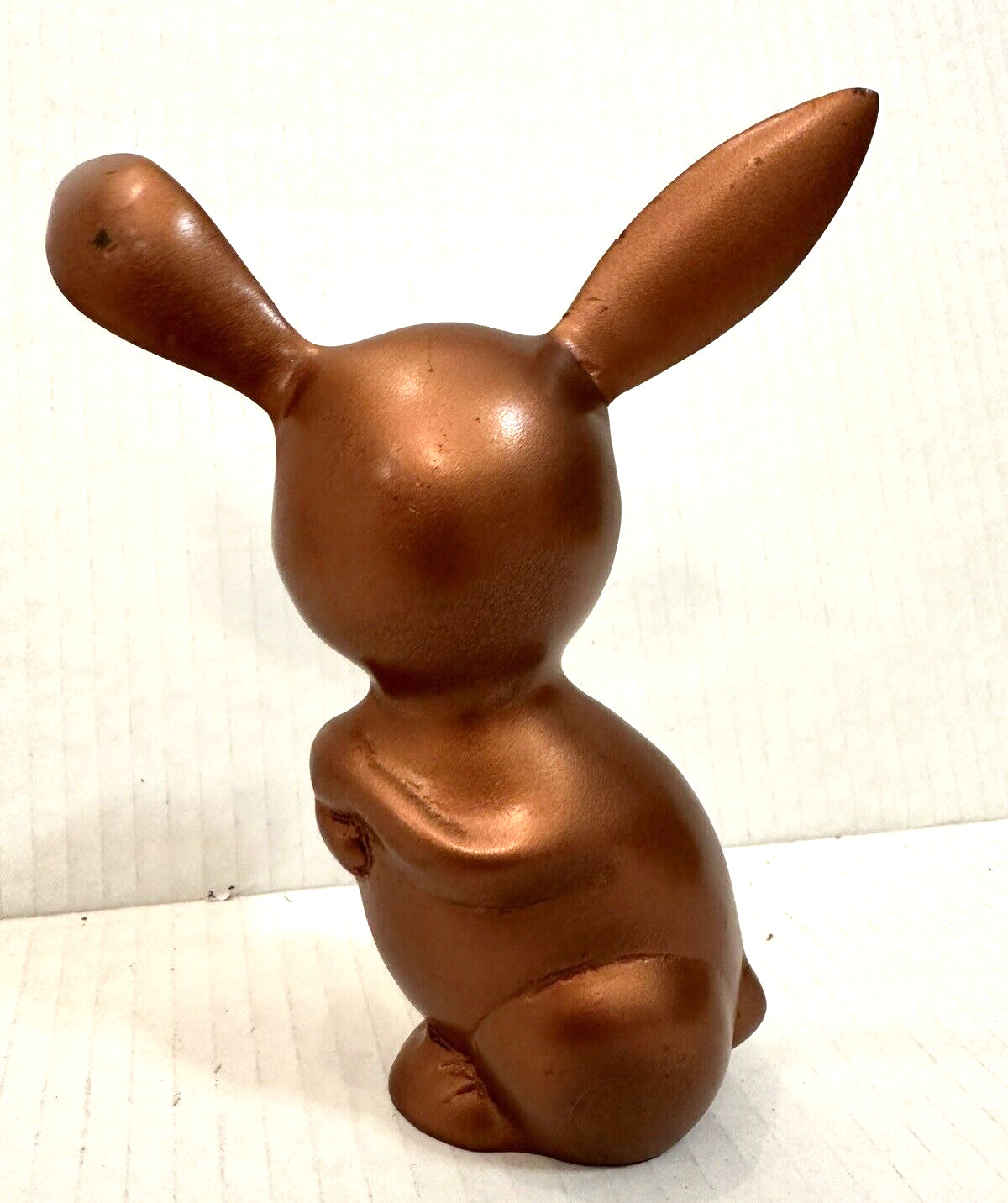 Solid Copper Alloy Bunny Rabbit Figurine 5"