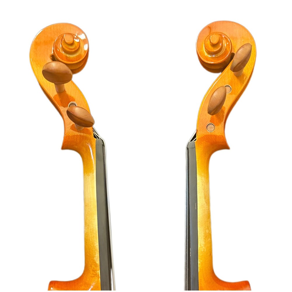 🎻 4/4 Solid Wood Beginner Violin Outfit – Spruce Top & Maple Back, Case & Bow