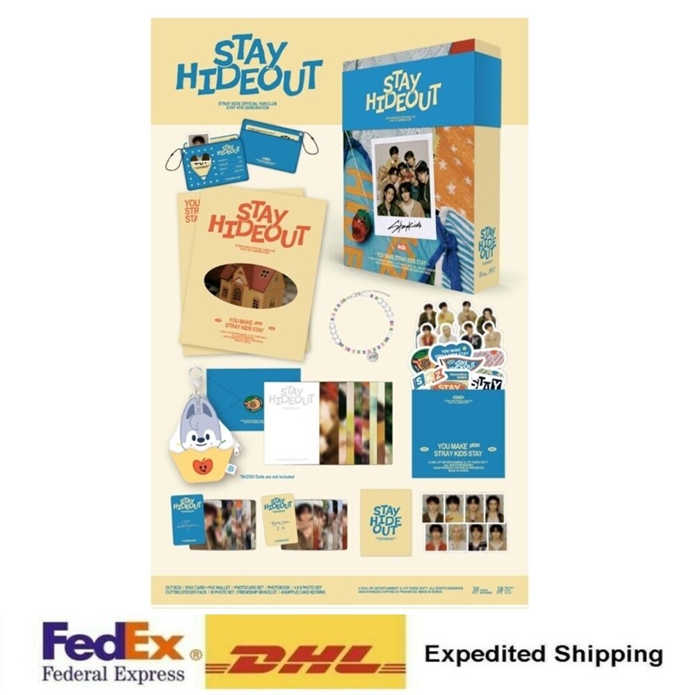 Stray Kids 4rd Membership Welcome Kit Full Set + Express Ship