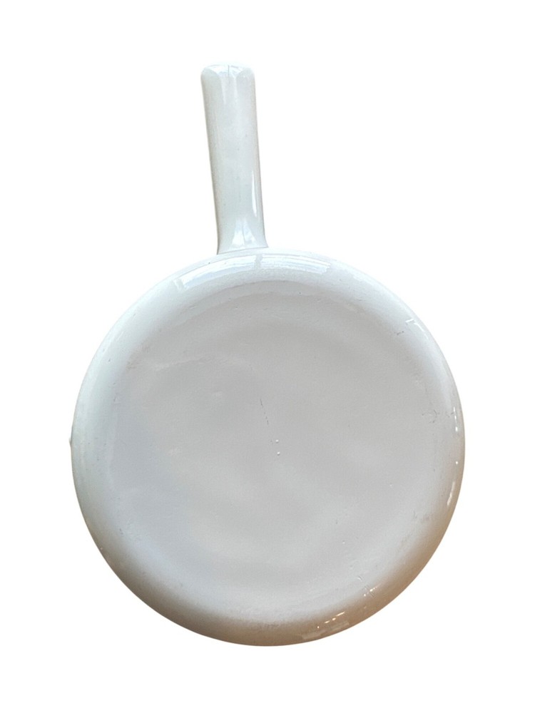 Vintage Pyrex Corning Ware 1 Quart White Ceramic Measuring Pan With Handle & Pou