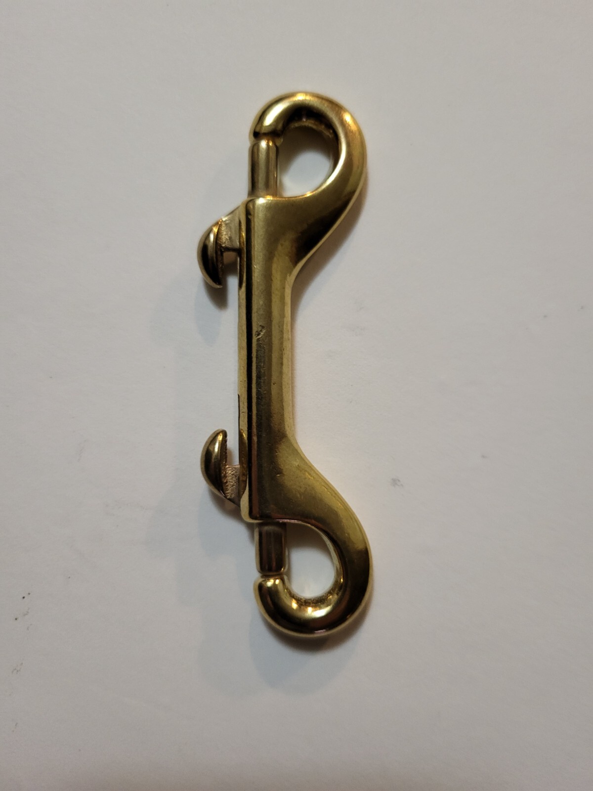 3 5/8" Marine Grade solid brass snap hook.