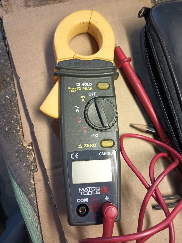 Matco Tools Multimeter CM 600, Inductive Clamp Nice, 600A. Quality