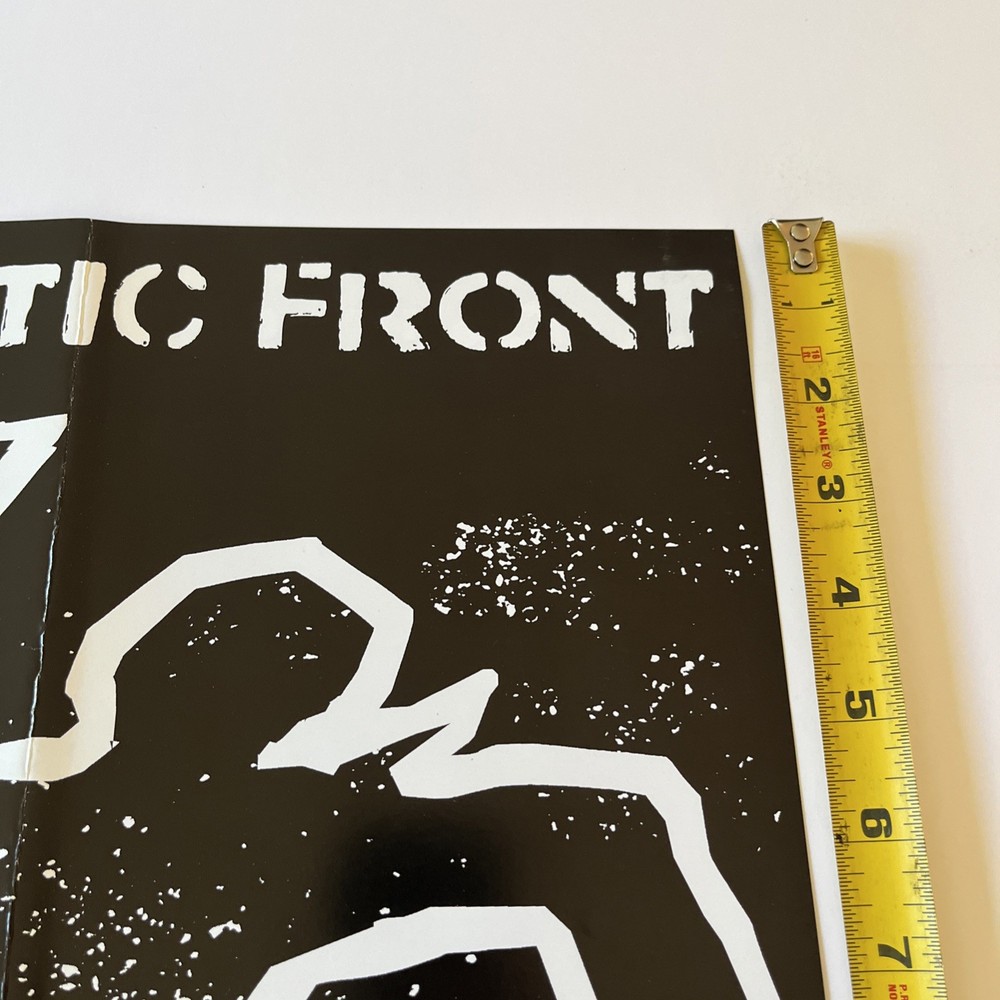 AGNOSTIC FRONT Rare 2001 Punk POSTER Dead Yuppies USA 19x13 Y2K