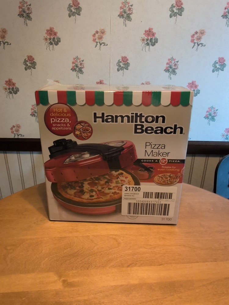 Hamilton Beach Rotating 12" Pizza Maker - Also for Delicious Snacks & Appetizers