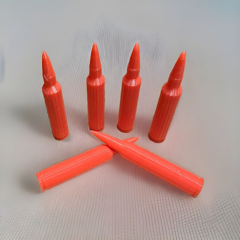 .223/5.56 Dummy/Snap Cap/Training Rounds RED 20 Pack 100% Solid