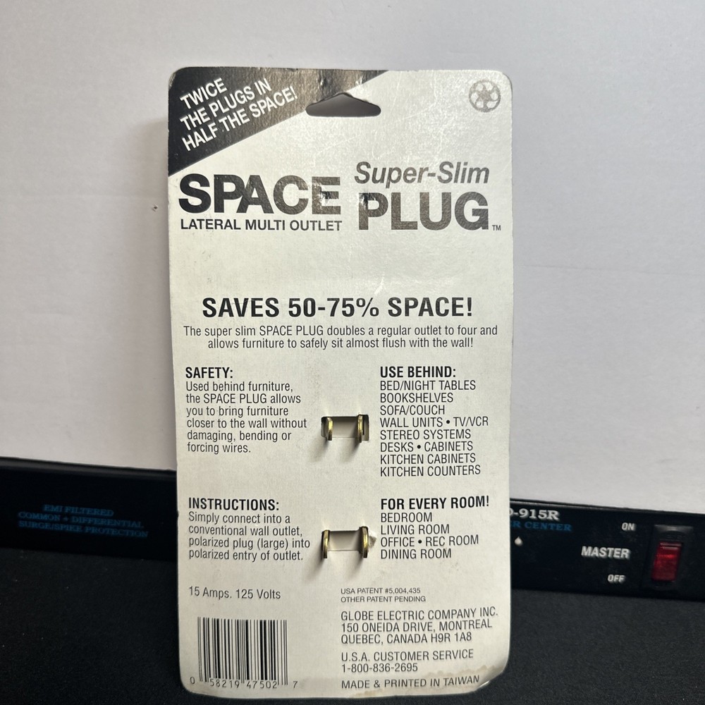 space saver outlet, 2 into 4