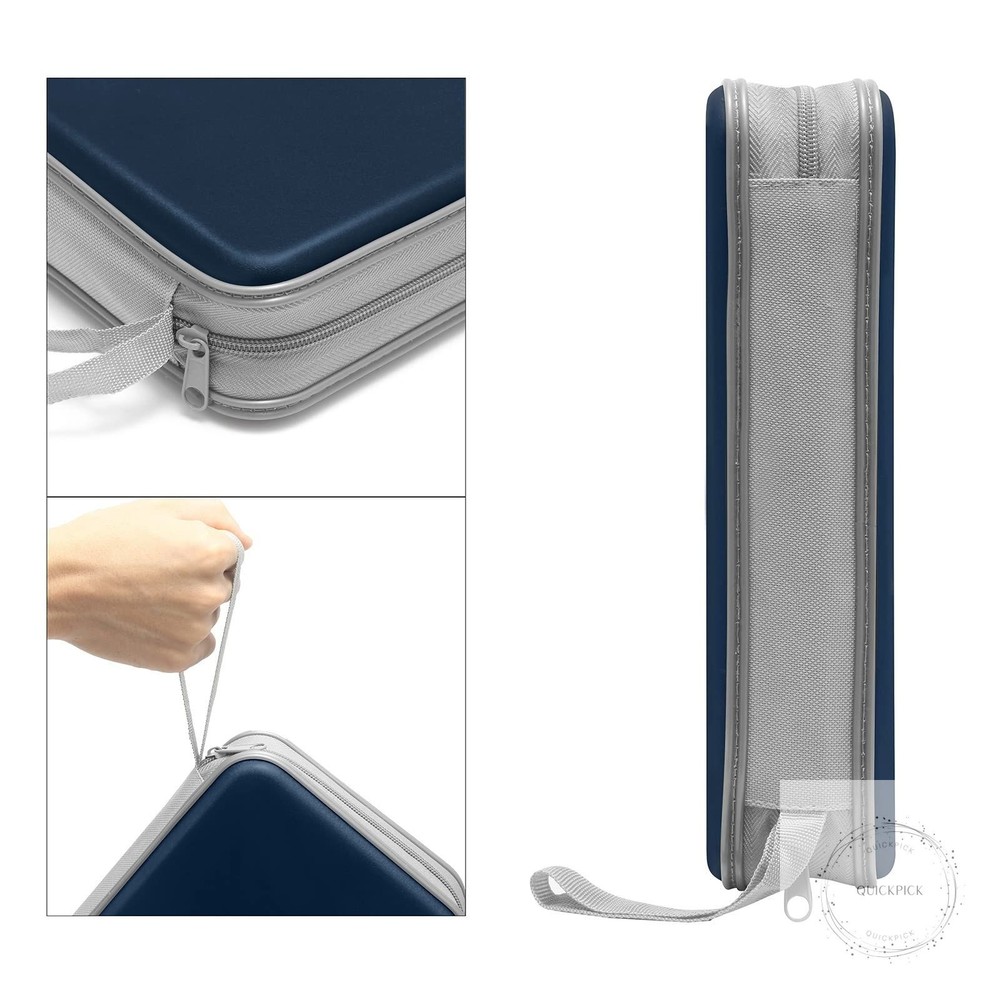 CD Case Holder 80 Capacity CD/DVD Case Holders Wallet Hard Plastic CD DVD Disc