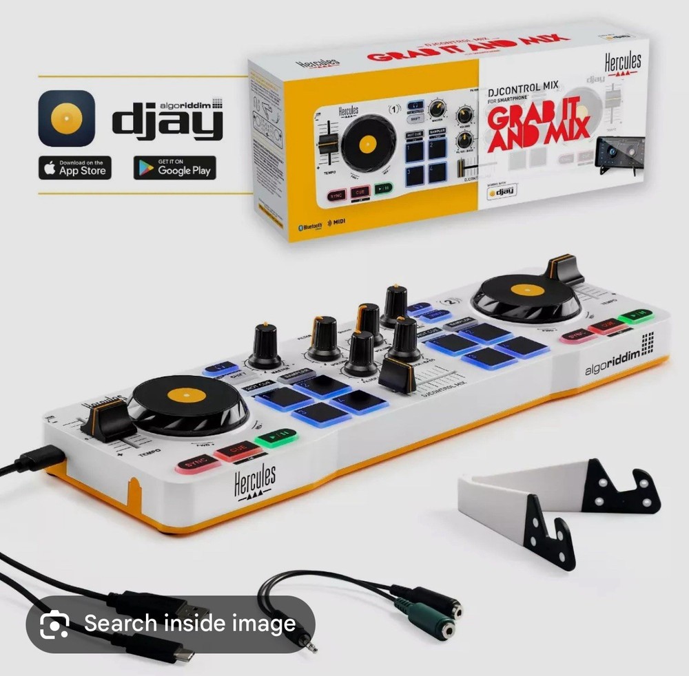 Hercules DJControl Mix Wireless DJ Controller for Smartphone IOS, Mac, Windows