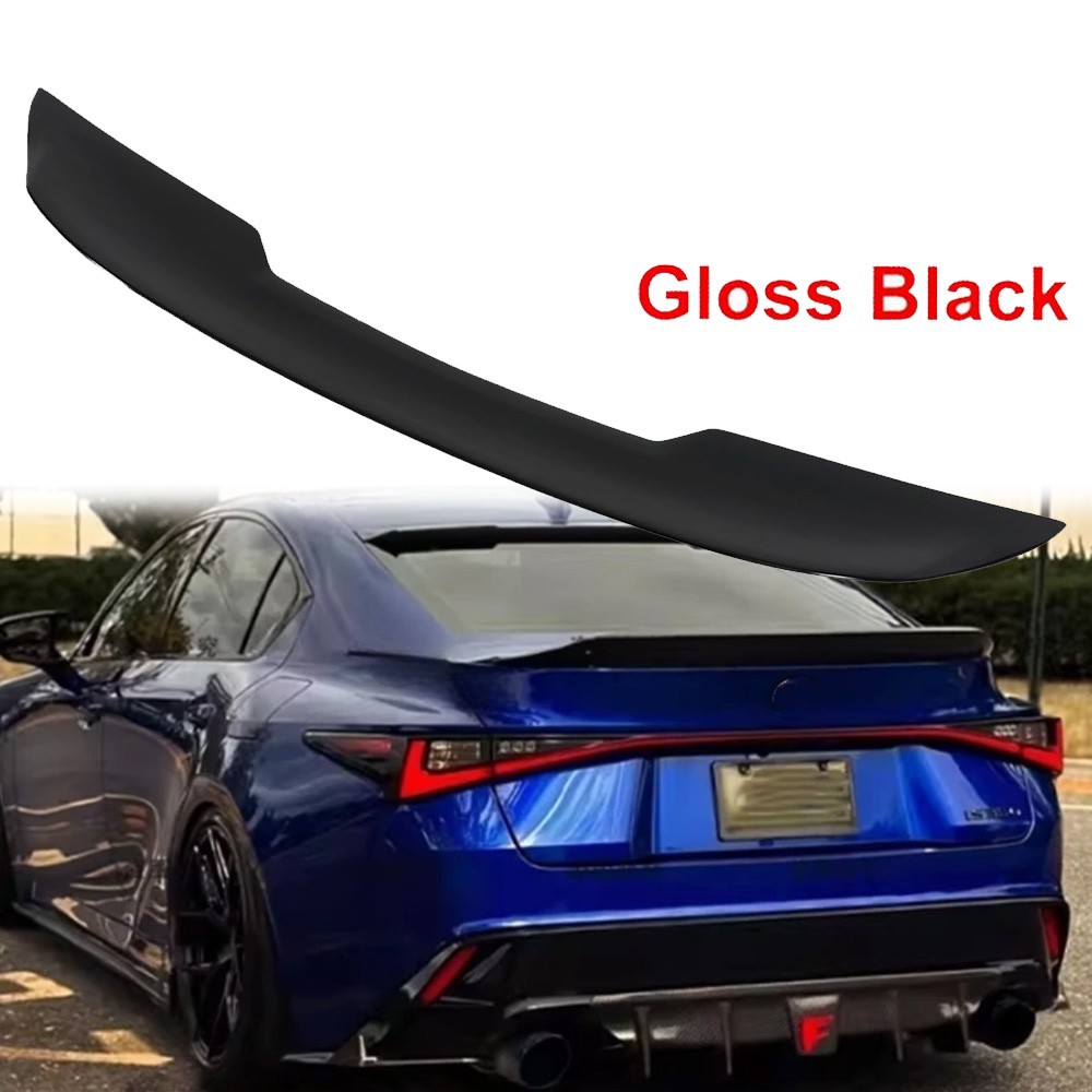 For Lexus IS300 IS350 IS500 2021-2025 Gloss Black Duckbill Rear Trunk Spoiler